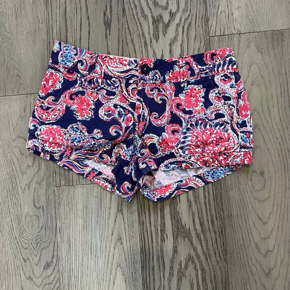 Lilly Pulitzer The Walsh Short Paisley Print Shorts Size 2 - Picture 2 of 8